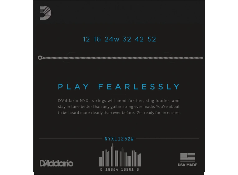 D'addario NYXL1252W El.Gitar Strenger (012-052) 